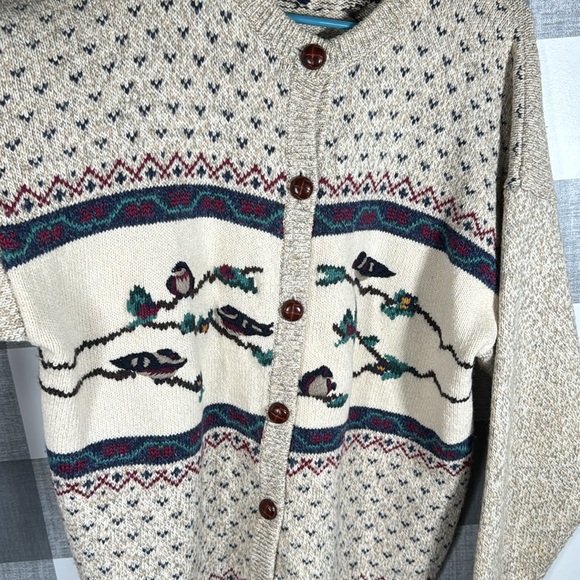 Vtg Northern Reflections Wool cardigan - Picture 4 of 8